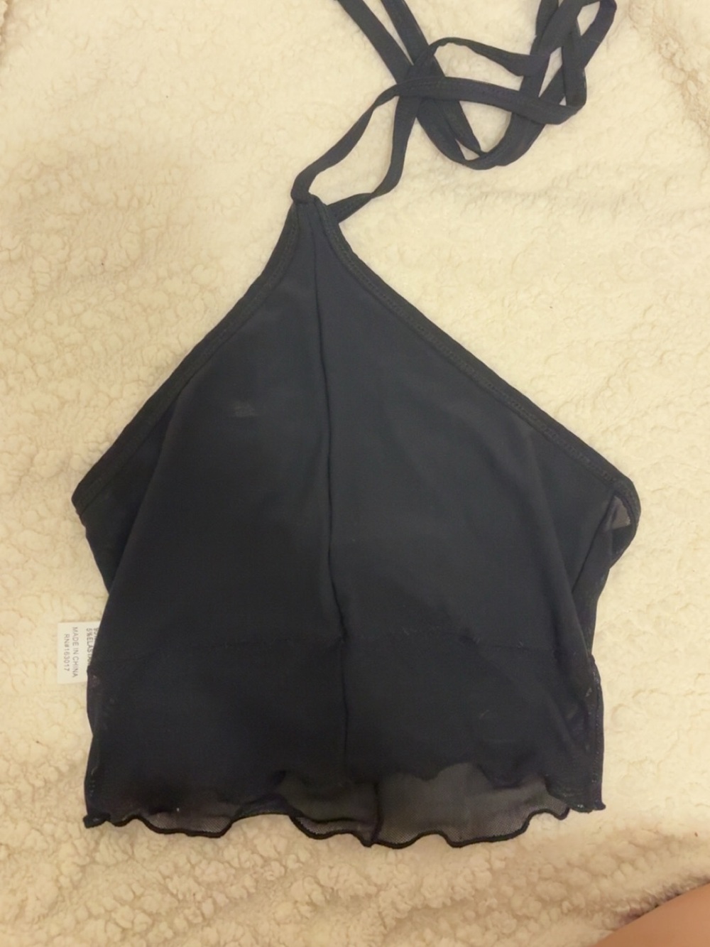 Princess Polly Black Cover Up Top